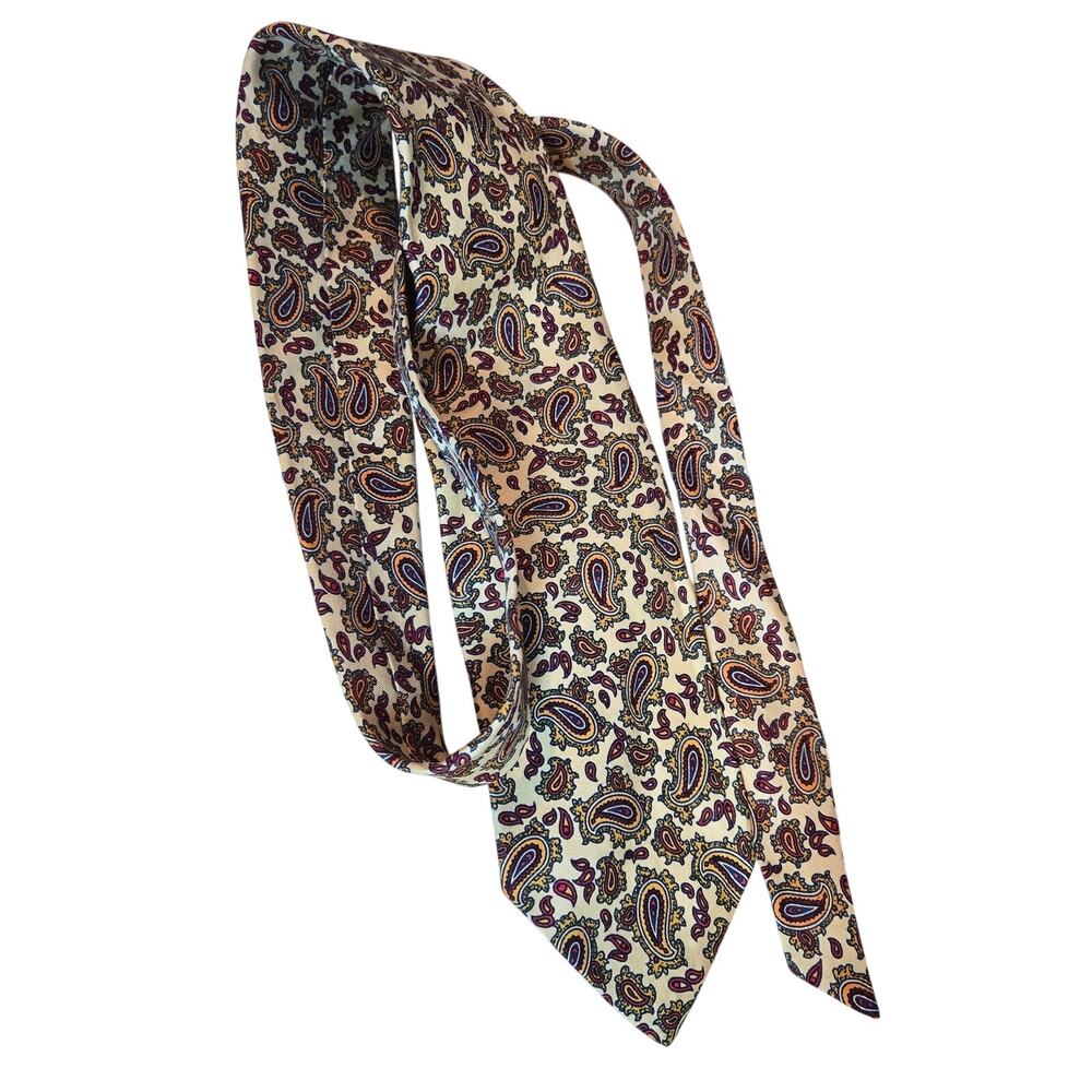 Vintage Abercrombie & Fitch 100% silk tie paisley